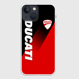 Чехол для iPhone 13 mini с принтом DUCATI RED DEVIL MOTOCYCLE в Новосибирске,  |  | ducati | italy | moto | motocycle | racing | sport | дукати | италия | мото | мотоспорт | мотоцикл | рейсинг | спорт