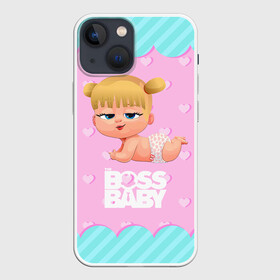 Чехол для iPhone 13 mini с принтом Baby boss girl в Новосибирске,  |  | baby | boss | boss baby | босс | босс молокосос | маленький босс | малыш | мальчик | молокосос | ребенок