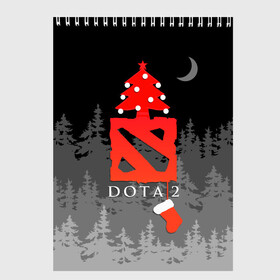 Скетчбук с принтом Dota 2  С Новым годом в Новосибирске, 100% бумага
 | 48 листов, плотность листов — 100 г/м2, плотность картонной обложки — 250 г/м2. Листы скреплены сверху удобной пружинной спиралью | Тематика изображения на принте: christmas | dota 2 | fir forest | happy new year | logo | moon | multiplayer | night | pc game | tree with balls | ёлка с шариками | еловый лес | компьютерная игра | логотип | луна | многопользовательская | ночь | рождество | с новым годом