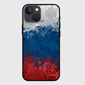 Чехол для iPhone 13 mini с принтом Россия Абстракция   Russia Abstraction в Новосибирске,  |  | Тематика изображения на принте: абстракция | патриотизм | питриот | россия | флаг