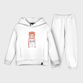 Детский костюм хлопок Oversize с принтом Недовольная Умару в Новосибирске,  |  | umaru chan | моя двуличная сестренка | моя двуличная сестренка умару | умару чан в пижаме | хомяк умару чан