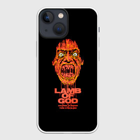 Чехол для iPhone 13 mini с принтом Scary zombie LOG в Новосибирске,  |  | alternative | lamb of god | log | metall | music | rock | альтернатива | ламб оф гад | ламб оф год | металл | музыка | рок