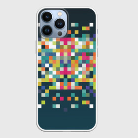 Чехол для iPhone 13 Pro Max с принтом Пикселизация в Новосибирске,  |  | pixel | квадраты | пикселы | текстура | точки | элиз