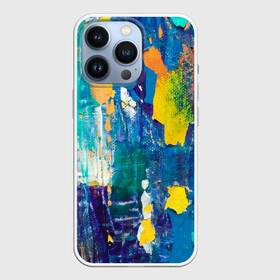 Чехол для iPhone 13 Pro с принтом Краской по ткани в Новосибирске,  |  | абстракция | брызги | живопись | краски | маски краски