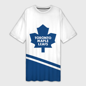Платье-футболка 3D с принтом Toronto Maple Leafs  Торонто Мейпл Лифс в Новосибирске,  |  | hockey | maple leafs | nhl | toronto | toronto maple leafs | usa | мейпл лифс | нхл | спорт | сша | торонто | торонто мейпл лифс | хоккей | шайба