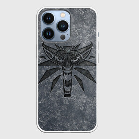 Чехол для iPhone 13 Pro с принтом THE WITCHER LOGO STONE в Новосибирске,  |  | the witcher | ведьмак | зе витчер | игра | камень | компьютерная игра | лого | логотип