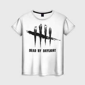 Женская футболка 3D с принтом DEAD BY DAYLIGHT (FLO) в Новосибирске, 100% полиэфир ( синтетическое хлопкоподобное полотно) | прямой крой, круглый вырез горловины, длина до линии бедер | популярное | психоделика | смысл | хайп | чепер