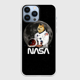 Чехол для iPhone 13 Pro Max с принтом Доги Космонавт (Мем Наса) Doge в Новосибирске,  |  | Тематика изображения на принте: doge | earth | mars | meme | moon | nasa | space | star | usa | америка | гагарин | доги | животные | звезда | земля | корги | космонавт | космос | луна | марс | мем | наса | планета | прикол | собака | сша | флаг