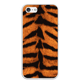 Чехол для iPhone 5/5S матовый с принтом ТИГРИНАЯ ШКУРА в Новосибирске, Силикон | Область печати: задняя сторона чехла, без боковых панелей | 2022 | christmas | merry | new | tiger | year | год | животные | новый | рождество | текструа | тигр | тигра | тигриная | тигровая | шерсть