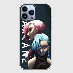 Чехол для iPhone 13 Pro Max с принтом Vi and Jinx в Новосибирске,  |  | arcane | art | fan | game | hero | league | league of legends | legends | lol | moba | mobile legend | аркейн | герои | игра | моба | мультсериал | нетфликс