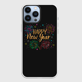 Чехол для iPhone 13 Pro Max с принтом Fireworks Explosinons. Happy New Year в Новосибирске,  |  | 2022 | 22 | claps | explosion | fireworks | happy | new | paint | rain | salute | snow | year | взрыв | год | дождик | краски | новый | салюта | снег | фейерверк | хлопки