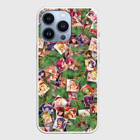 Чехол для iPhone 13 Pro с принтом Ахегао С новым годом в Новосибирске,  |  | ahegao | anime | manga | аниме | ахегао | ветки | ёлка | ель | коллаж | манга | новогодний | новый год | паттерн | шишки