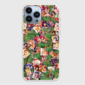 Чехол для iPhone 13 Pro Max с принтом Ахегао С новым годом в Новосибирске,  |  | ahegao | anime | manga | аниме | ахегао | ветки | ёлка | ель | коллаж | манга | новогодний | новый год | паттерн | шишки