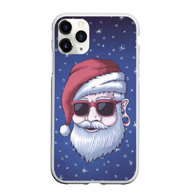 Чехол для iPhone 11 Pro Max матовый с принтом САНТА ХИПСТЕР | SANTA HIPSTER в Новосибирске, Силикон |  | 2022 | bad | christmas | cold | dab | dub | hipster | klaus | merry | new | santa | snow | winter | year | год | даб | зима | клаус | мороз | новый | рождество | санта | снег | тигр | тигра | хипстер | холод