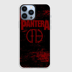 Чехол для iPhone 13 Pro Max с принтом Pantera (кляксы) в Новосибирске,  |  | Тематика изображения на принте: pantera | американская металгруппа | грувметал | группа | музыка | пантера | рок | рок группа