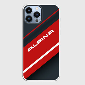 Чехол для iPhone 13 Pro Max с принтом Alpina Sport Лого | Эмблема (+спина) в Новосибирске,  |  | alpina | alpina burkard bovensiepen | auto | autosport | bmw | bmw alpina | car | logo | автомобиль | автоспорт | алпина | альпина | бренд | лого | логотип | эмблема