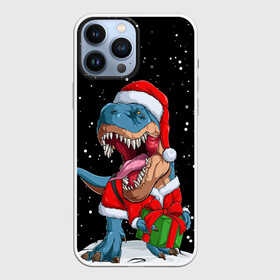 Чехол для iPhone 13 Pro Max с принтом Новогодний Динозавр в Новосибирске,  |  | 2021 | 2022 | christmas | dino | happy | merry | merry christmas | new year | rex | santa | snow | sweater | trex | ugly christmas | winter | динозавр | зима | новогодний | новогодняя | новый год | рождественский | рождественский свитер | рождес