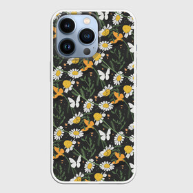 Чехол для iPhone 13 Pro с принтом Люблю лето в Новосибирске,  |  | бабочки | лето | природа | ромашки | цветы