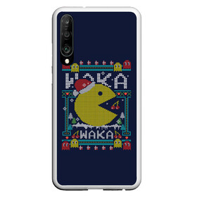 Чехол для Honor P30 с принтом WAKA WAKA NEW YEAR   НОВЫЙ ГОД ГЕЙМЕРАМ ВАКА ВАКА 2022 в Новосибирске, Силикон | Область печати: задняя сторона чехла, без боковых панелей | 2022 | beast | merry christmas | new year | red bow | santa hat | snow | tiger | winter | winter is coming | year of the tiger | год тигра | дед мороз | животные | звери | зверь | зима | зима 2022 | зима близко | новогодний свитер | новогодний у