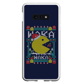 Чехол для Samsung S10E с принтом WAKA WAKA NEW YEAR   НОВЫЙ ГОД ГЕЙМЕРАМ ВАКА ВАКА 2022 в Новосибирске, Силикон | Область печати: задняя сторона чехла, без боковых панелей | 2022 | beast | merry christmas | new year | red bow | santa hat | snow | tiger | winter | winter is coming | year of the tiger | год тигра | дед мороз | животные | звери | зверь | зима | зима 2022 | зима близко | новогодний свитер | новогодний у