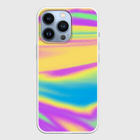 Чехол для iPhone 13 Pro с принтом Holographic Neon Waves в Новосибирске,  |  | abstract | gradient | holographic | neon | neon stripes | rainbow | stripes | vaporwave | wave | абстрактный узор | абстракция | волны | голографические | градиент | краски | красочный | линии | неоновые полосы | полосы | радужный