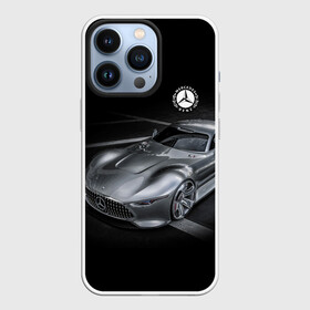 Чехол для iPhone 13 Pro с принтом Mercedes Benz motorsport black в Новосибирске,  |  | car | germany | mercedes benz | motorsport | power | prestige | автомобиль | автоспорт | германия | мерседес | мощь | престиж