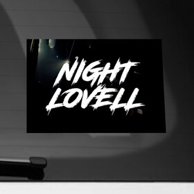 Наклейка на автомобиль с принтом Найт Ловелл лого в Новосибирске, ПВХ |  | hip hop | night lovell | rap | rep | исполнители | исполнитель | музыка | найт ловелл | реп