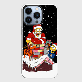 Чехол для iPhone 13 Pro с принтом Симпсоны Новогодний в Новосибирске,  |  | 2021 | 2022 | bart | christmas | homer | merry | merry christmas | new year | simpson | simpsons | snow | ugly chris | winter | барт | барт симпсон | гомер | гомер симпсон | зима | новогодний | новогодняя | новый год | рождественский | рожд