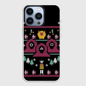 Чехол для iPhone 13 Pro с принтом ИГРА В КАЛЬМАРА | НОВОГОДНЯЯ в Новосибирске,  |  | 2020 | 2021 | 2022 | christmas | merry | squid game | игра в кальмара | игра на выживание | леденец | нг | новогодний | новый год | рождество | свитер | стражи | узоры