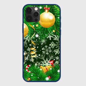 Чехол для iPhone 12 Pro Max с принтом Новогоднее Настроение (Елка) в Новосибирске, Силикон |  | 2022 | елка | елочные игрушки | елочные шарики | зимнее настроение | новогоднее настроение | новый год | новый год 2022 | снежинки