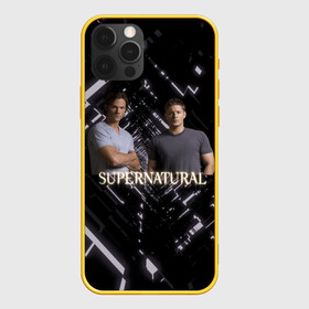 Чехол для iPhone 12 Pro с принтом supernatural братья в Новосибирске, силикон | область печати: задняя сторона чехла, без боковых панелей | supernatural | абстракция | винчестер | сверхъестественное | сериал