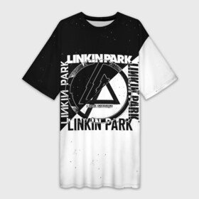 Платье-футболка 3D с принтом A Decade Underground  Linkin Park в Новосибирске,  |  | chester bennington | linkin park | linking | lp | rock | альтернативный | ленкин | линкин парк | линкинпарк | лп | майк | метал | музыкант | ню | нюметал | певец | рок группа | рэп | честер беннингтон | шинода | электроник