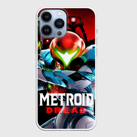 Чехол для iPhone 13 Pro Max с принтом Metroid Dread в Новосибирске,  |  | Тематика изображения на принте: action | metroid | metroid dread | samus aran | zdr | метроид дред | мэторойдо дореддо | робот emmi | самус аран