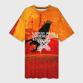 Платье-футболка 3D с принтом Linkin Park  Underground 4.0 в Новосибирске,  |  | Тематика изображения на принте: chester bennington | linkin park | linking | lp | rock | альтернативный | ленкин | линкин парк | линкинпарк | лп | майк | метал | музыкант | ню | нюметал | певец | рок группа | рэп | честер беннингтон | шинода | электроник