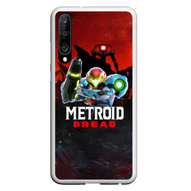 Чехол для Honor P30 с принтом Metroid Dread Самус Аран в Новосибирске, Силикон | Область печати: задняя сторона чехла, без боковых панелей | aran | dread | mercurysteam | metroid | nintendo | samus | samus aran | самус аран