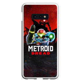 Чехол для Samsung S10E с принтом Metroid Dread Самус Аран в Новосибирске, Силикон | Область печати: задняя сторона чехла, без боковых панелей | aran | dread | mercurysteam | metroid | nintendo | samus | samus aran | самус аран