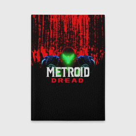 Обложка для автодокументов с принтом Metroid Dread Самус Аран и потеки крови в Новосибирске, натуральная кожа |  размер 19,9*13 см; внутри 4 больших “конверта” для документов и один маленький отдел — туда идеально встанут права | aran | dread | mercurysteam | metroid | nintendo | samus | samus aran | самус аран