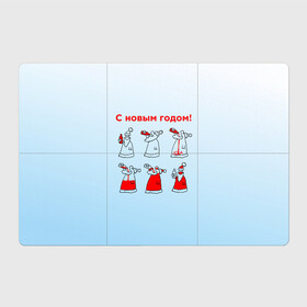 Магнитный плакат 3Х2 с принтом Дед Мороз пьет красное в Новосибирске, Полимерный материал с магнитным слоем | 6 деталей размером 9*9 см | дед мороз | дед пьет красное | дедушка мороз | красное | напиток | новый год | праздник | прикол про новый год | рождество