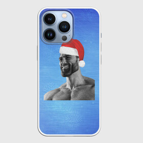 Чехол для iPhone 13 Pro с принтом Гига Санта Чад в Новосибирске,  |  | chad | christmas | giga | giga chad | gigachad | man | mem | meme | new year | santa | гига чад | гигачад | дед мороз | мем | мужик | новогодний | новый год | санта | санта клаус