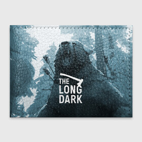 Обложка для студенческого билета с принтом The Long Dark (медведь) в Новосибирске, натуральная кожа | Размер: 11*8 см; Печать на всей внешней стороне | the long dark | выживание | выживший | долгая тьма | зима | игры | лес | медведь | топор