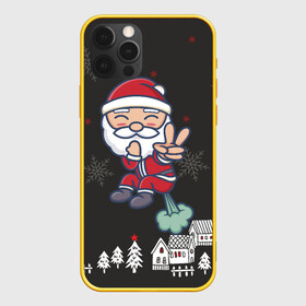 Чехол для iPhone 12 Pro с принтом Плохой Санта 2022 Bad Santa в Новосибирске, силикон | область печати: задняя сторона чехла, без боковых панелей | 2022 | год тигра | новый год | новый год 2022 | символ года | тигр | тигренок | тигрица | тигры