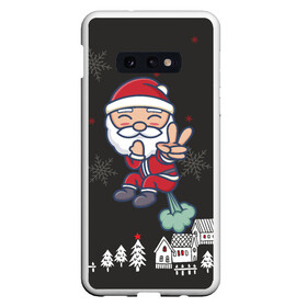 Чехол для Samsung S10E с принтом Плохой Санта 2022 Bad Santa в Новосибирске, Силикон | Область печати: задняя сторона чехла, без боковых панелей | 2022 | год тигра | новый год | новый год 2022 | символ года | тигр | тигренок | тигрица | тигры