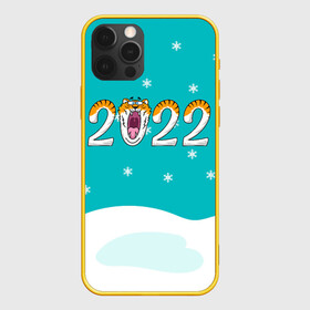Чехол для iPhone 12 Pro с принтом Надпись 2022 Новый год в Новосибирске, силикон | область печати: задняя сторона чехла, без боковых панелей | 2022 | год тигра | новый год | новый год 2022 | символ года | тигр | тигренок | тигрица | тигры