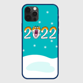 Чехол для iPhone 12 Pro Max с принтом Надпись 2022 Новый год в Новосибирске, Силикон |  | 2022 | год тигра | новый год | новый год 2022 | символ года | тигр | тигренок | тигрица | тигры