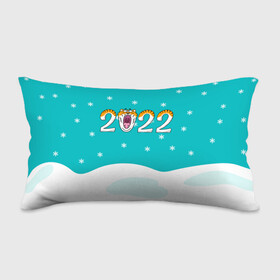 Подушка 3D антистресс с принтом Надпись 2022 Новый год в Новосибирске, наволочка — 100% полиэстер, наполнитель — вспененный полистирол | состоит из подушки и наволочки на молнии | 2022 | год тигра | новый год | новый год 2022 | символ года | тигр | тигренок | тигрица | тигры