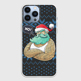 Чехол для iPhone 13 Pro Max с принтом BAD SANTA | ПЛОХОЙ САНТА КЛАУС в Новосибирске,  |  | 2022 | bad | christmas | cold | hipster | ho | klaus | merry | new | santa | snow | winter | year | год | дед | зима | клаус | мороз | новый | рождество | санта | снег | хипстер | хо | холод