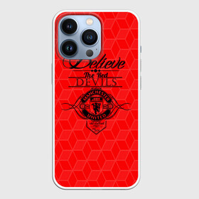 Чехол для iPhone 13 Pro с принтом MU Red Devils coral theme в Новосибирске,  |  | manchester united | mu | mufc | old trafford | англия | апл | красные | красные дьяволы | лига чемпионов | манчестер | манчестер юнайтед | мю | олд траффорд | премьер лига | театр мечты | футбол