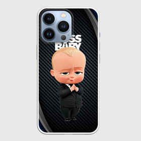 Чехол для iPhone 13 Pro с принтом BOSS black  blue в Новосибирске,  |  | Тематика изображения на принте: baby | boss | boss baby | босс | босс молокосос | маленький босс | малыш | мальчик | молокосос | ребенок