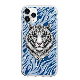 Чехол для iPhone 11 Pro Max матовый с принтом New Years Tiger / Новогодний Тигр в Новосибирске, Силикон |  | Тематика изображения на принте: cat | tiger | год тигра | дед мороз | зверь | кошка | новый год | рождество | санта | символ года | снег | снежинка | тигр | хищник