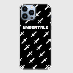 Чехол для iPhone 13 Pro Max с принтом UNDERTALE LOGO | СРАЖЕНИЕ, МЕЧИ в Новосибирске,  |  | asriel dreemurr | chara | frisk | gaster blaster | heart | sans | undertale | азриэль дримурр | андертейл | гастер | меттатон | санс | сердце | фриск | чара